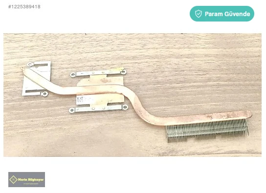 Asus X542 X542BA X542U X542UA Heatsink Soğutucu Bakır blok