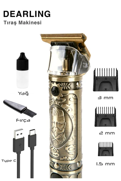 Dijital Ekranlı Şarjlı Tıraş Makinesi Saç Sakal Lazer  Öncesi Kol Bacak Yanak Koltuk Altı Vücut - 5