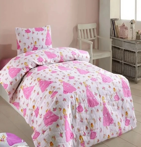 Mandaş Policotton Prenses Desenli Çocuk Yorgan (Yastıksız)