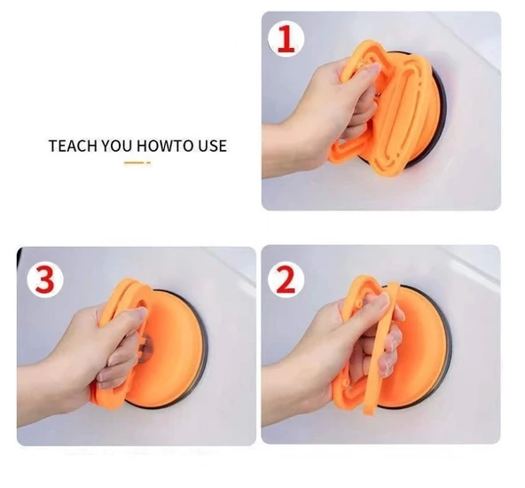 Pratik Büyük Boy Göçük Giderici Güçlü Vantuz Siyah