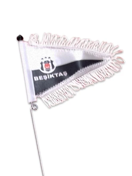 Bayrak ve Direği Siyah - Beyaz - 2