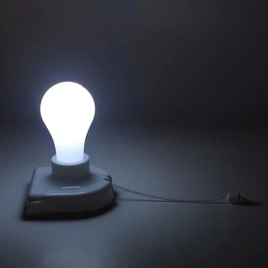 Pratik Pilli Aç Kapa İpli Çek Yak Taşınabilir Led Ampül Lamba - 4