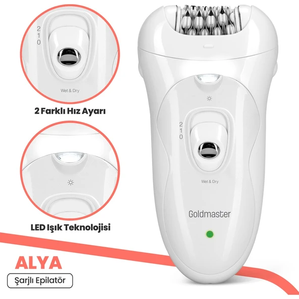 GOLDMASTER ALYA GM-8136 ŞARJLI EPİLASYON CİHAZI - 4