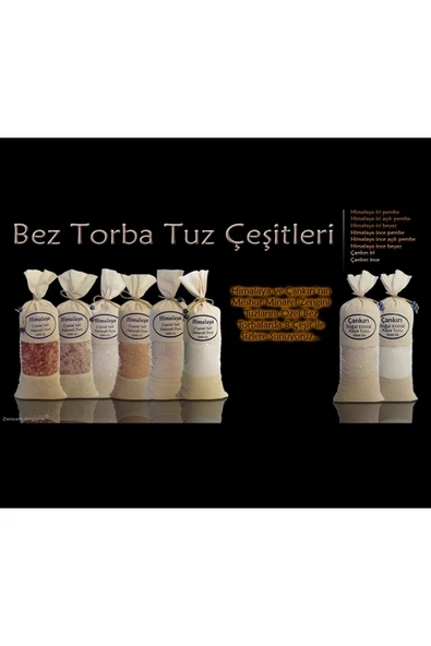 Çankırı Tuzu 2 Kg. (1KG.X2AD.) Bez Torbada Iri Taneli Çankırı Tuz Kristal Kaya Tuzu Orijinal Çankırı - 2