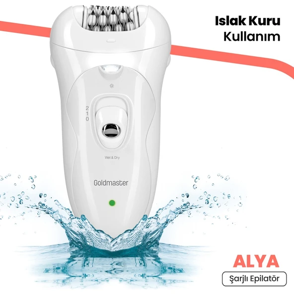 GOLDMASTER ALYA GM-8136 ŞARJLI EPİLASYON CİHAZI - 3