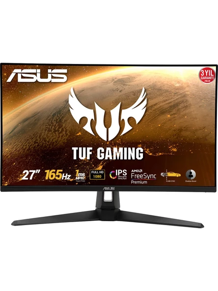 ASUS TUF Gaming VG279Q1A 27" 165Hz 1ms (HDMI+Display) FreeSync Full HD IPS LED Monitör