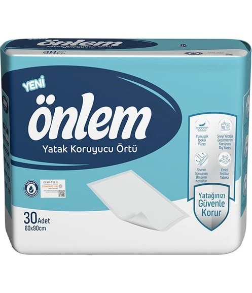 ÖNLEM Yatak Koruyucu Örtü 30 Adet ( 60x90 Cm)