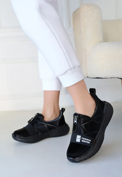 Nike Siyah Paraşüt Siyah Tabanlı Spor Ayakkabı - 4