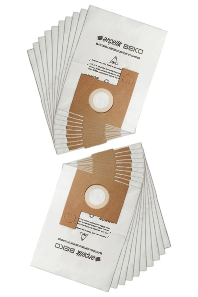 Arçelik S 6360 Uyumlu Süpürge Toz Torbası KAĞIT, 20 ADET ürün görseli 1