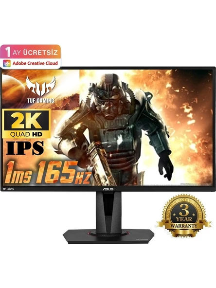 ASUS Tuf Gaming VG27AQZ 27 inç 165Hz 1ms WQHD Adaptive Sync IPS Gaming Monitör