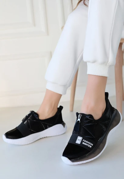 Nike Siyah Paraşüt Spor Ayakkabı - Resim 3