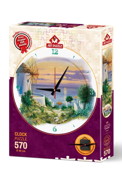 ART PUZZLE EGE DE AKŞAMÜSTÜ - SAAT PUZZLE 5005