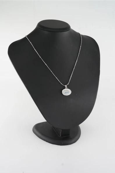 Kadın 316 L Çelik Vip Seri Antialerjik  Zirkon Taşlı Mineli  Yılan Zincir Kolye ( 45cm +7 cm uzatma ) - Resim 4