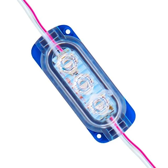 Powermaster 12 Volt 0.6 Watt Mavi 2835 65 X 25 Mm IP65 120 Lümen 160 Derece Modül Led - Resim 3