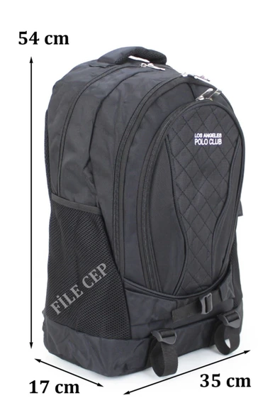 Yarı Dağcı Günlük Gezi Seyahat Yürüyüş Kamp Spor Sırt Çantası Fileli Yan Cep - 2