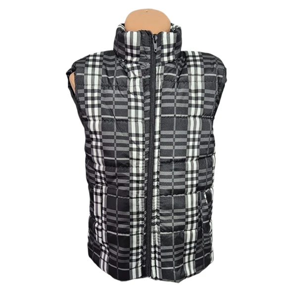 Erkek Çocuk Kapüşonsuz Cepli Trend Şişme Yelek M00708 ürün görseli 1