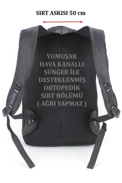 Yarı Dağcı Gezi Seyahat Yürüyüş Kamp Spor Sırt Çantası Fileli yan Cep - 5