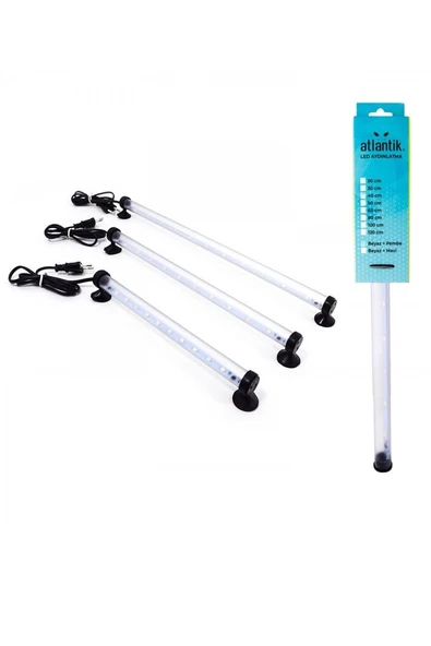 Atlantik Akvaryum Aydınlatması 20 Cm Beyaz Adaptörlü - 2