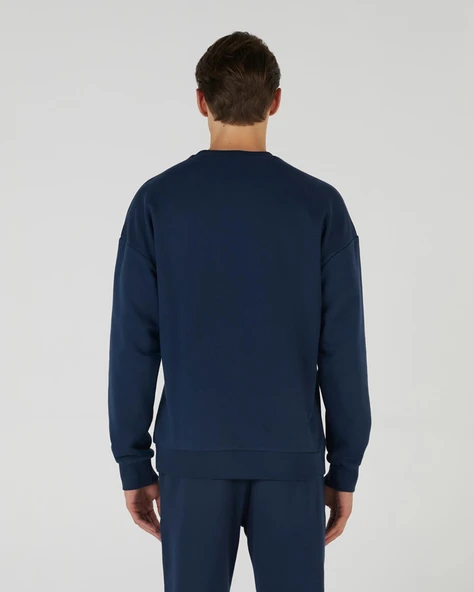 Skechers M Essential Crew Neck Sweatshirt Lacivert Lacivert L - 2