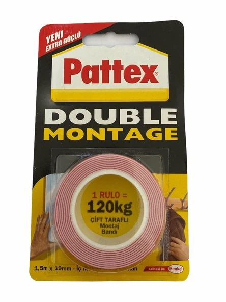 Pattex Double Montage Çift Taraflı Bant 120 kg - 2