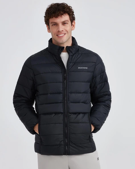 Skechers M Outerwear Padded Jacket Siyah Siyah XXL