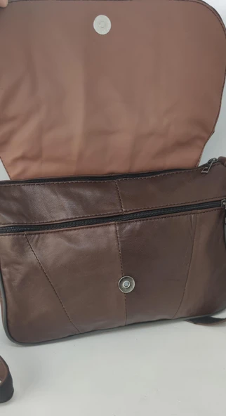 Hakiki Deri Kapitone Model Çapraz Çanta - Resim 4