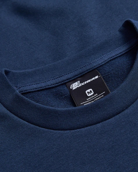 Skechers M Essential Crew Neck Sweatshirt Lacivert Lacivert L - 8