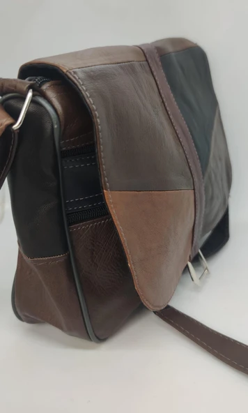 Hakiki Deri Kapitone Model Çapraz Çanta - Resim 2