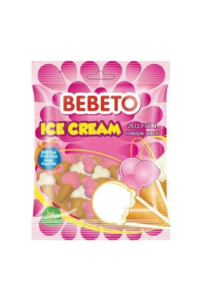 BEBETO Ice Cream Jelibeon 80g X 12 Adet