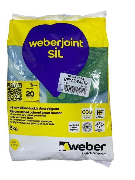 Weber Joint Sil 400 Beyaz Derz Dolgu 2 Kg - 2