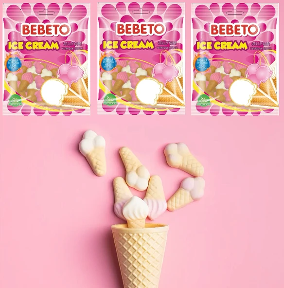 Bebeto Ice Cream 80 Gr 3 Adet