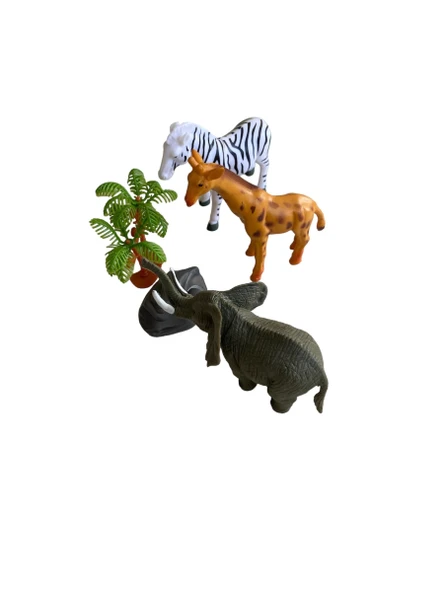5 Parça Vahşi Hayvan Seti Poşetli Figürlü Hayvan Seti - 2