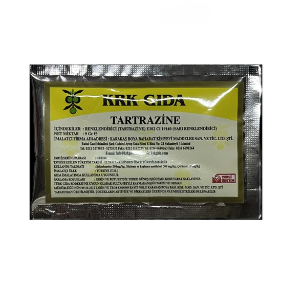 Gıda Boyası Toz Sarı Renklendirici 9 Gr
