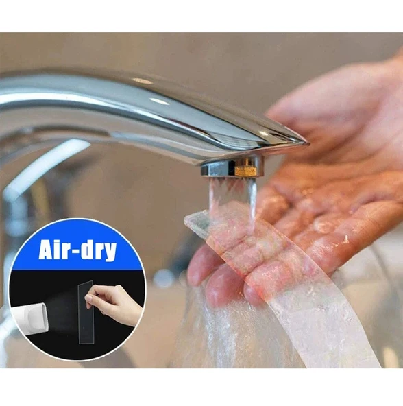 2 Adet Çift Taraflı Süper Güçlü Bant Suya Dayanıklı Yüksek Kaliteli Nano Bant 3 Metre - 4