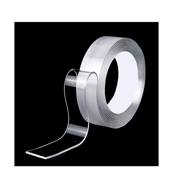 1 Metre Çift Taraflı Süper Güçlü Bant Suya Dayanıklı Yüksek Kaliteli Nano Bant - 2