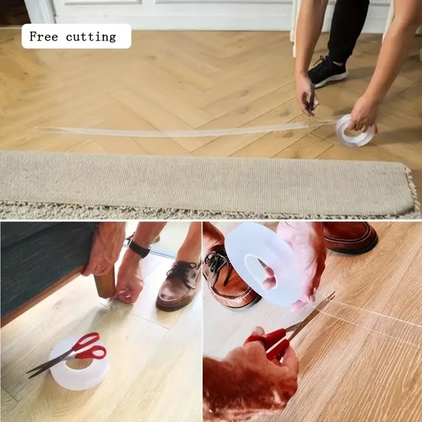 3 Metre Çift Taraflı Süper Güçlü Bant Suya Dayanıklı Yüksek Kaliteli Nano Bant - 6