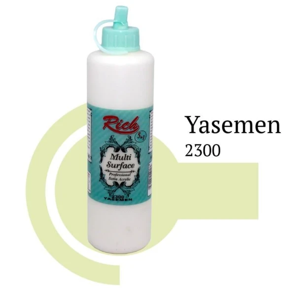 Rich Multi Surface 2300 Yasemen  Akrilik Boya 120 cc - Resim 2