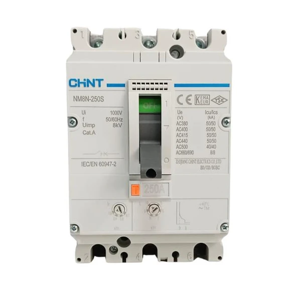 Chint - NM8N-250S TM/250 3P 250A Ayarsalı Kompakt Şalter 271176 - 2
