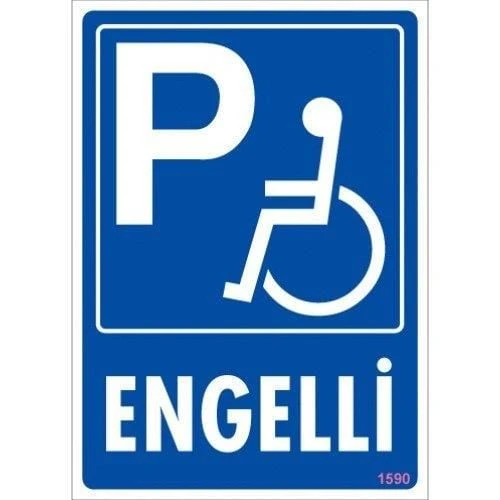 Engelli Uyarı Levhası 25x35 KOD:1590 - 2