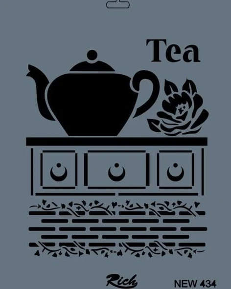 Rich New Seri N-434 Stencil 35x25 cm - 2