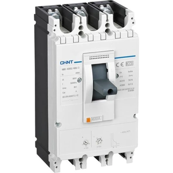 Chint - NM8N-100S/TM400 3P 400A Ayarsalı Kompakt Şalter 268950