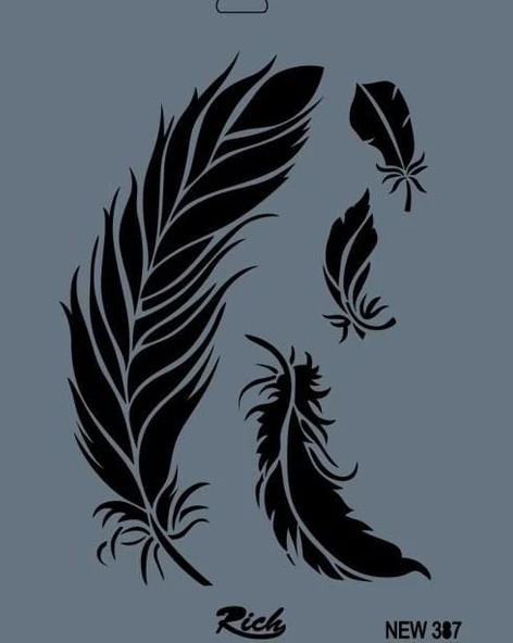 Rich New Seri N-387 Stencil 35x25 cm - 2