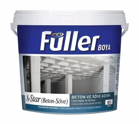 Füller A-Star Brüt Beton Söve Astarı 12 Kg Açık Mavi - Resim 2