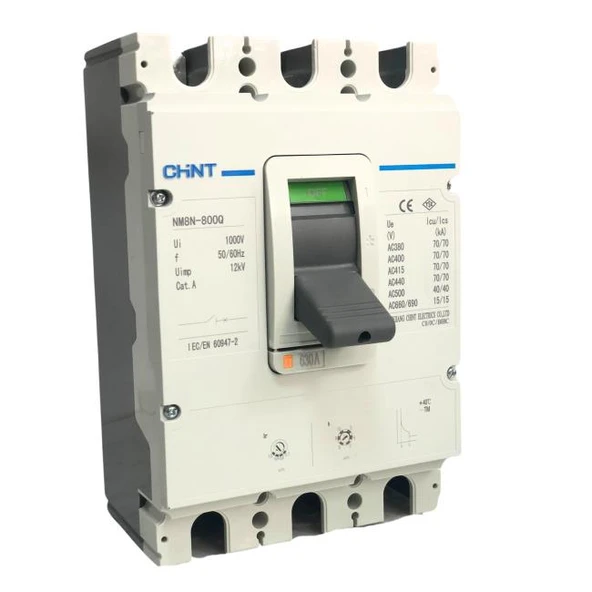 Chint - NM8N-800Q/TM630 3P 630A Ayarsalı Kompakt Şalter 272939