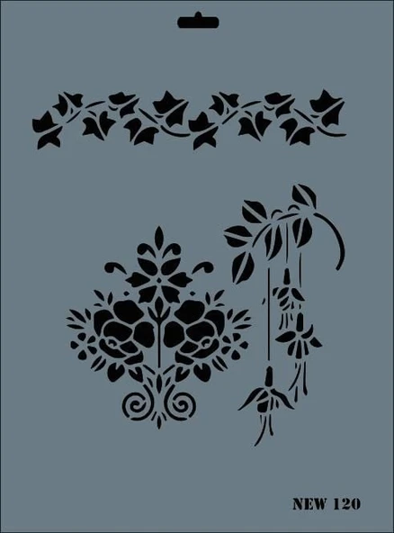 Rich New Seri N-120 Stencil 35x25 cm - Resim 2