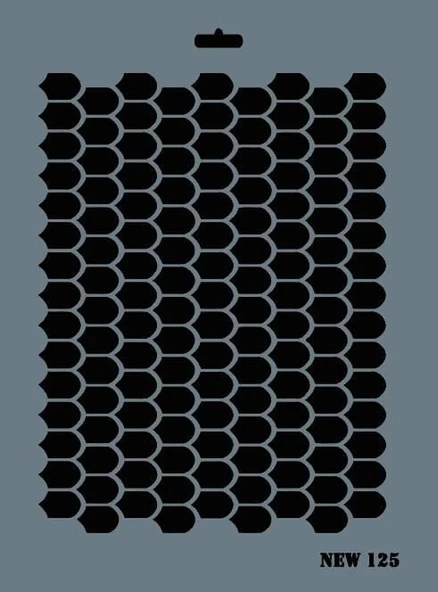 Rich New Seri N-125 Stencil 35x25 cm - Resim 2