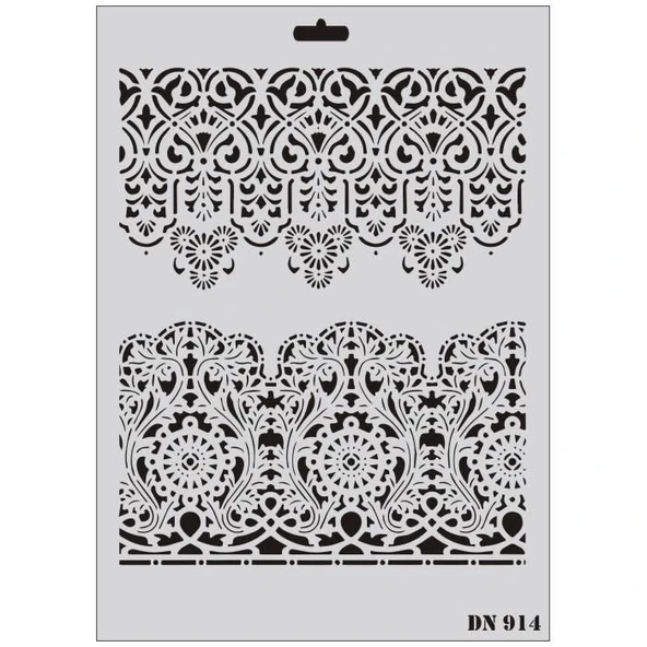 Rich Dantel Seri DN-914 Stencil 35x25 cm - Resim 2