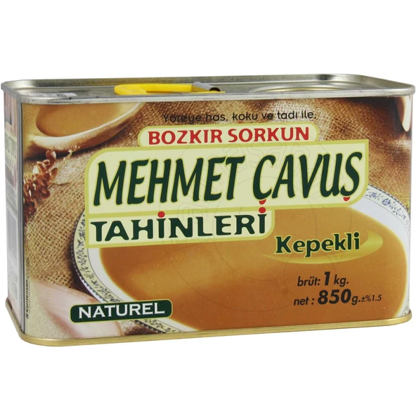 Mehmet Çavuş Kepekli Bozkır Tahini Teneke Kutu 1 Kg - 4