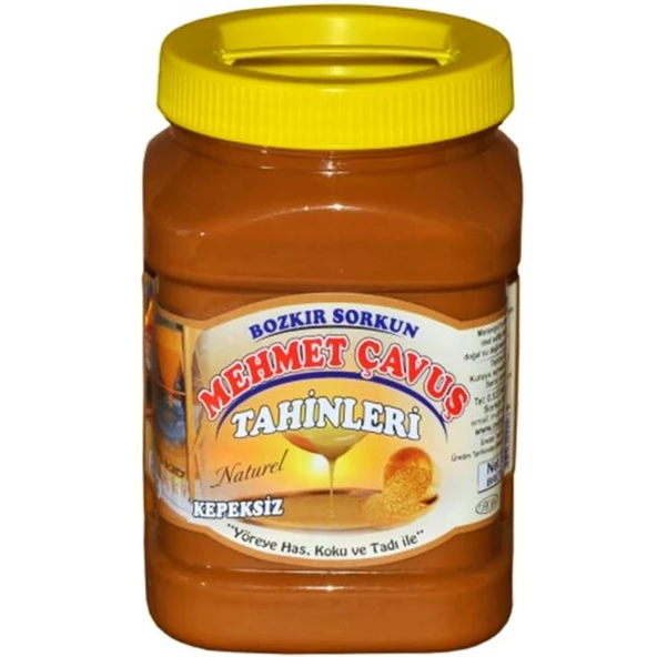 Mehmet Çavuş Kepeksiz Bozkır Tahini Plastik Kutu 1 Kg - 3