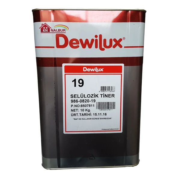 Dewilüx Selülozik Tiner 10 Kg (12 Litre) - 8